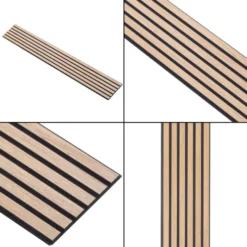 I-Wood Acoustic Panels - Basic - Clear -Dimplex Shop iwoodbasicakustikpanelklarsortkernesortfilt 46543