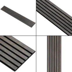 I-Wood Acoustic Panel - Medio+ - Black -Dimplex Shop iwoodmediosortkernesortfilt 48366