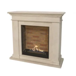 Kos Surround Bio Fireplace - White Natural Stone -Dimplex Shop kos biopejs stenvg poleret 36069