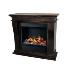 Kreta Mini Bioethanol Fireplace - Black Natural Stone -Dimplex Shop kreta mini albany sort