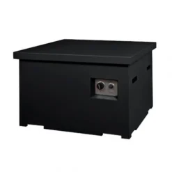 Lid For Small Square Fire Pit Table - Black -Dimplex Shop lid cocoon table square small black 1 41344