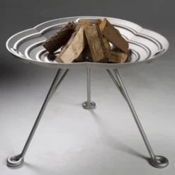 Lotus Bonfire -Dimplex Shop lotus high firepit in steel