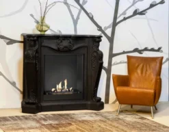 Louis Bio Fireplace - Black 10 Louis Bio Fireplace - Black -Dimplex Shop louis c03 builtin unit l 30266