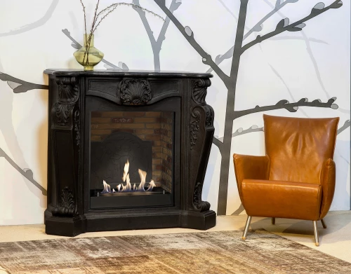 Louis Bio Fireplace - Black 8 Louis Bio Fireplace - Black - Image 6