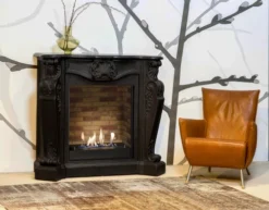 Louis Bio Fireplace - Black 15 Louis Bio Fireplace - Black -Dimplex Shop louis c03 builtin unit stone decor 30267