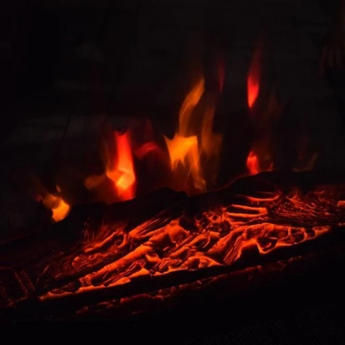 Brown Romantic Electric Fireplace 7 Brown Romantic Electric Fireplace - Image 5