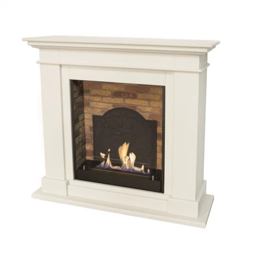 Kos Surround Bioethanol Fireplace - White MDF 4 Kos Surround Bioethanol Fireplace - White MDF - Image 2