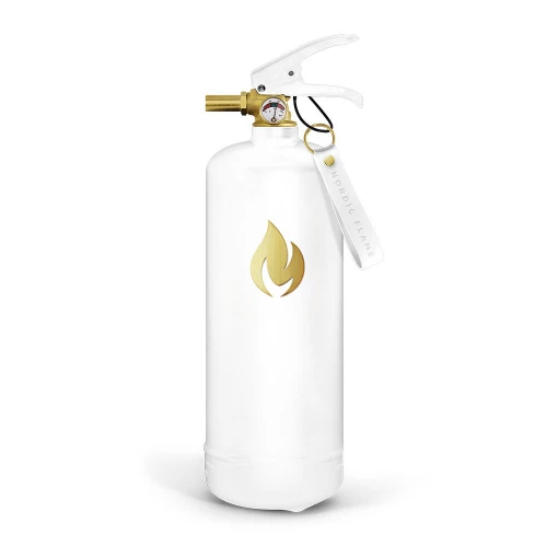 White Fire Extinguisher 2 Kg - Gold Emblem