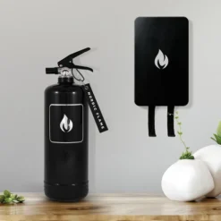 Black Fire Extinguisher 2 Kg - Classic -Dimplex Shop nordic flame black fire extinguisher 2kg 4 52103