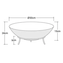 Oklahoma Firepit -Dimplex Shop oklahoma baalfad staal illustration 42703