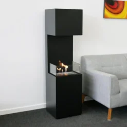 Open 3-Sided Bio Fireplace - Black -Dimplex Shop open three sided standing bioethanol fireplace