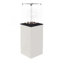 Deluxe Patio Outdoor Gas Fireplace - White