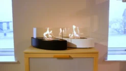 Ovoid Table Bio Fireplace In White -Dimplex Shop oval biopejs til bord