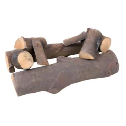 Brown Log Decoration - 8 Pcs. -Dimplex Shop p1320396 52664
