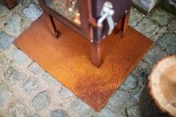 Piquia Corten Steel Garden Fireplace -Dimplex Shop piquia floor plate RB73