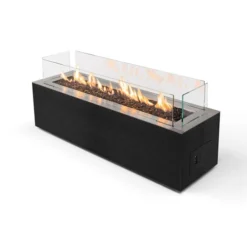 Planika Galaxy Black Gas Fireplace