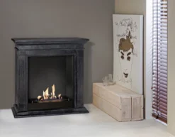 Cadiz Surround Bioethanol Fireplace - Black Natural Stone -Dimplex Shop polished cadizf03builtinunitl 30454