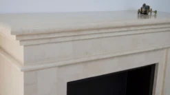 Kos Surround Bio Fireplace - White Natural Stone -Dimplex Shop polished ruby fires kos white details 30465