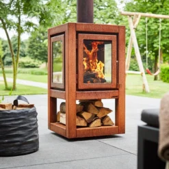 Quaruba XXL Mobile Garden Fireplace -Dimplex Shop quaruba xxl mobile