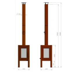 Quaruba XXL Garden Fireplace -Dimplex Shop quaruba xxl techcard