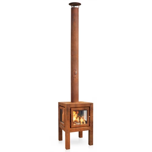 Quaruba L Corten Steel Garden Fireplace 7 Quaruba L Corten Steel Garden Fireplace - Image 5