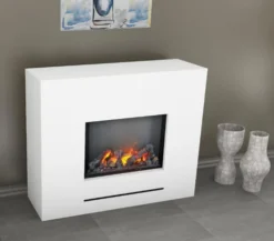 Lessing -Dimplex Shop realistisk hvid hybrid pejs glow fire
