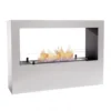 Lansing - White Freestanding Bioethanol Fireplace