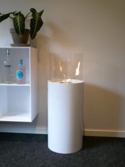 Outdoor Freestanding Fireplace For Bioethanol -Dimplex Shop rund hvid sojle biopejs