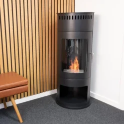Washington - Black Bioethanol Wood-burning Stove 9 Washington - Black Bioethanol Wood-burning Stove -Dimplex Shop rund sort ethanol braendeovn