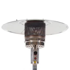 Sargas Gas Patio Heater - Grey -Dimplex Shop sargas patio heater close up