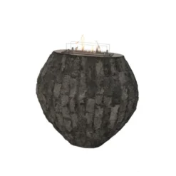 Shigo White Fossil Stone Free-standing Bio Fire 9 Shigo White Fossil Stone Free-standing Bio Fire -Dimplex Shop shigo grey fritstaende 36127