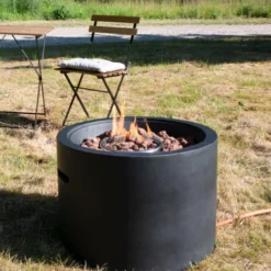 Hiroshima Outdoor Gas Fire Pit 21 Hiroshima Outdoor Gas Fire Pit -Dimplex Shop sort rund hiroshima udendors gaspejs