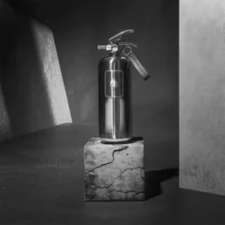 Steel Fire Extinguisher 2 Kg - Polished Steel -Dimplex Shop stainless steel 2kg fire extenguisher from nordic flame 5 52141