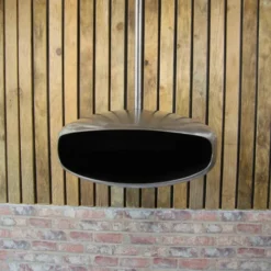Steel UFO-60 Ceiling-mounted Bio Fireplace -Dimplex Shop stal lofthaengt biopejs