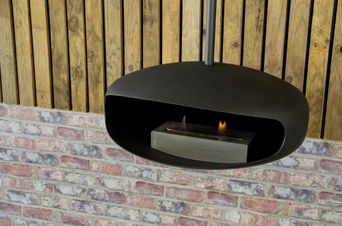 Black UFO-60 Ceiling-mounted Bio Fireplace 7 Black UFO-60 Ceiling-mounted Bio Fireplace - Image 5