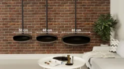 UFO-80 Mega Black - Ceiling-mounted Fireplace -Dimplex Shop ufo size comparison 51044