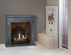 Cadiz Surround Bioethanol Fireplace - Black Natural Stone -Dimplex Shop unpolished cadizf03builtinunitmedaillon 30457