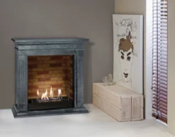 Cadiz Surround Bioethanol Fireplace - Black Natural Stone -Dimplex Shop unpolished cadizf03builtinunitstonedecor 30458