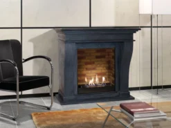 Kreta Bio Fireplace - Black Natural Stone 17 Kreta Bio Fireplace - Black Natural Stone -Dimplex Shop unpolished kretaf03builtinunitstone 30546