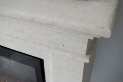 Kos Surround Bio Fireplace - White Natural Stone -Dimplex Shop unpolsihed ruby fires kos details2 30470