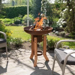 Woody Firepit In Corten Steel 11 Woody Firepit In Corten Steel -Dimplex Shop woody corten baalfad paa terrasse