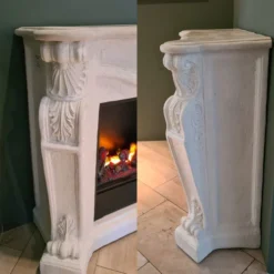 Louis Castle Stone Surround Hybrid - White -Dimplex Shop xaralyn louis white cassette 600 1 51594