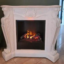 Louis Castle Stone Surround Hybrid - White -Dimplex Shop xaralyn louis white cassette 600 2 51593
